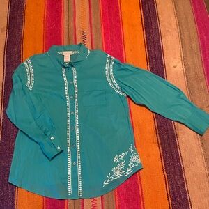 Soft Surroundings Top Shirt Blouse L